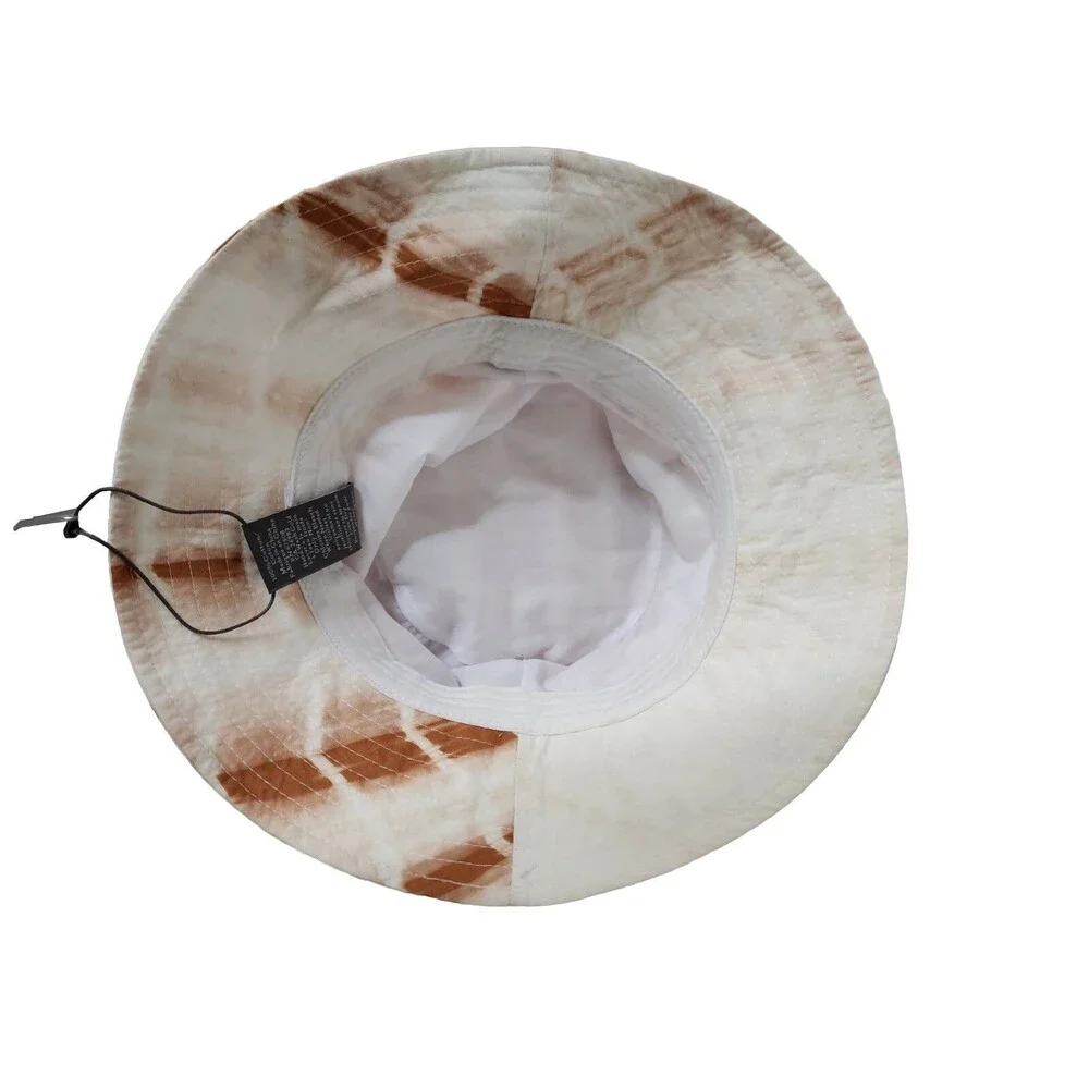 NWT $38 VINCE CAMUTO Tyedye Brown Taupe BUCKET HAT
